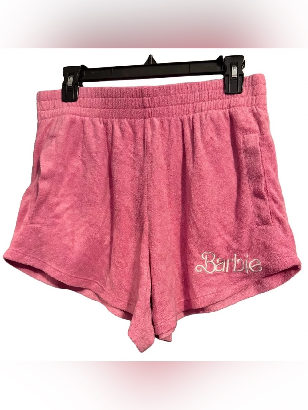 Barbie Mattel- Terry Lounge Shorts with Embroidered Logo- L